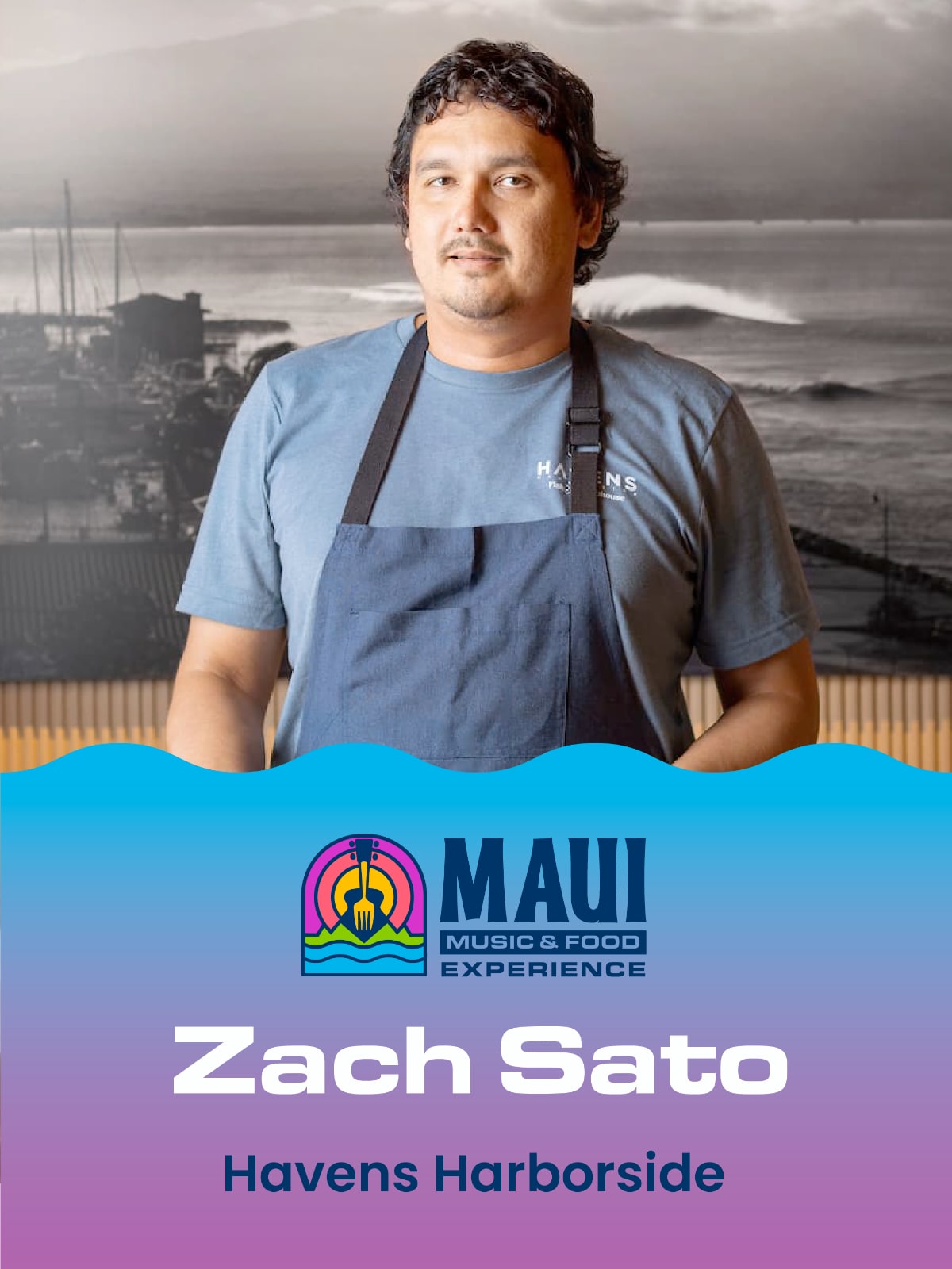 Chef Zach Sato, Executive Chef and co-owner of Havens Harborside